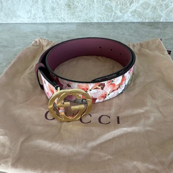Gucci Pink and Red Belt Chic Accessory main image 7